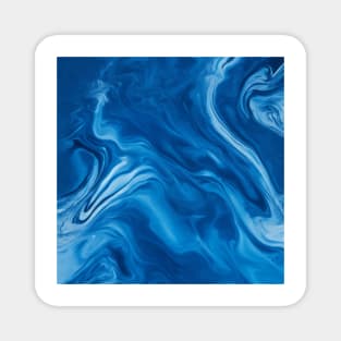 BLUE LIQUID MARBLE DESIGN, PHONE CASE Magnet