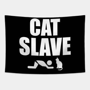 Cat Slave Funny Cat Tshirt Tapestry