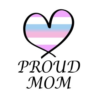 Proud Mom LGBT Gay Pride Month Intersex Flag T-Shirt