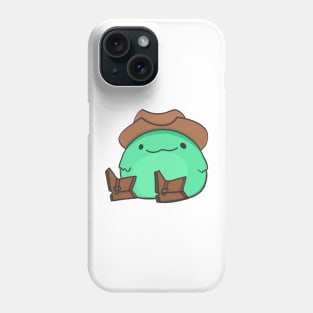 cowboy frog Phone Case