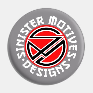 SinisterMotivesDesigns logo japan white Pin