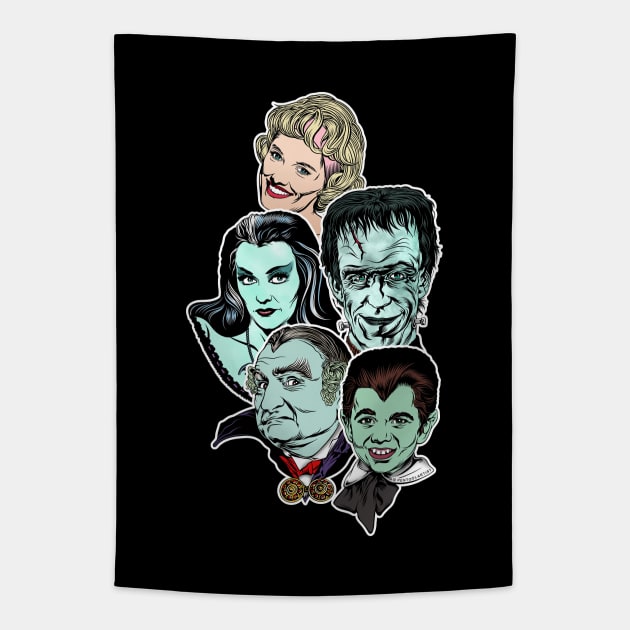 Munsters Rule! Tapestry by pentoolarts