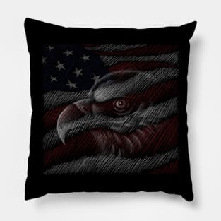 Eagle raven crow eagles US USA falcon magic t shirt t-shirt Pillow