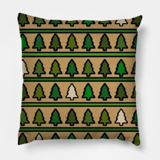 Yule Christmas Tree Pattern Pillow