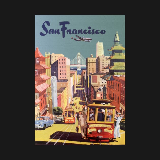 Vintage Travel Poster from San Francisco by MasterpieceCafe