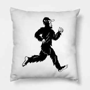 Bigfoot Running Pillow