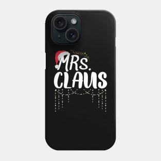 Mrs And Mr Claus Couples Matching Christmas Santa Pajamas Phone Case