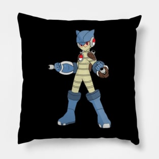 megaman oversoul blue Pillow