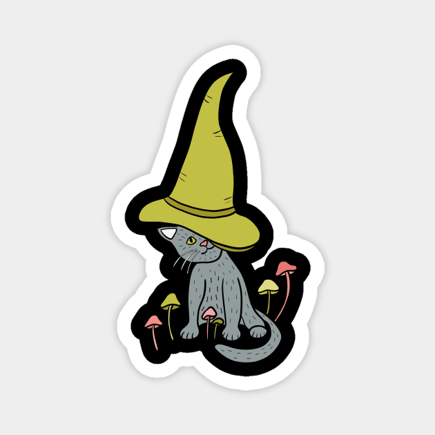 Kitten Witch Magnet by Alissa Carin