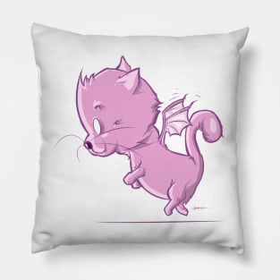 Flying Dragon Kitten Pillow