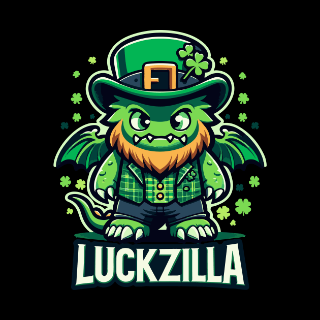 Luckzilla St. Paddy's Day Dragon by star trek fanart and more