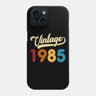 1985 Vintage Gift 35th Birthday Retro Style Phone Case