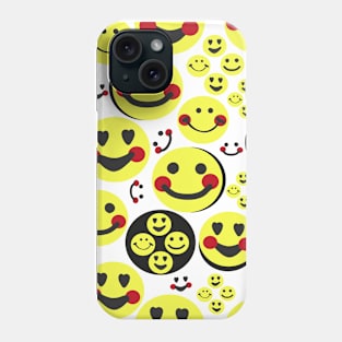 Happy faces, smiley faces emotions Phone Case