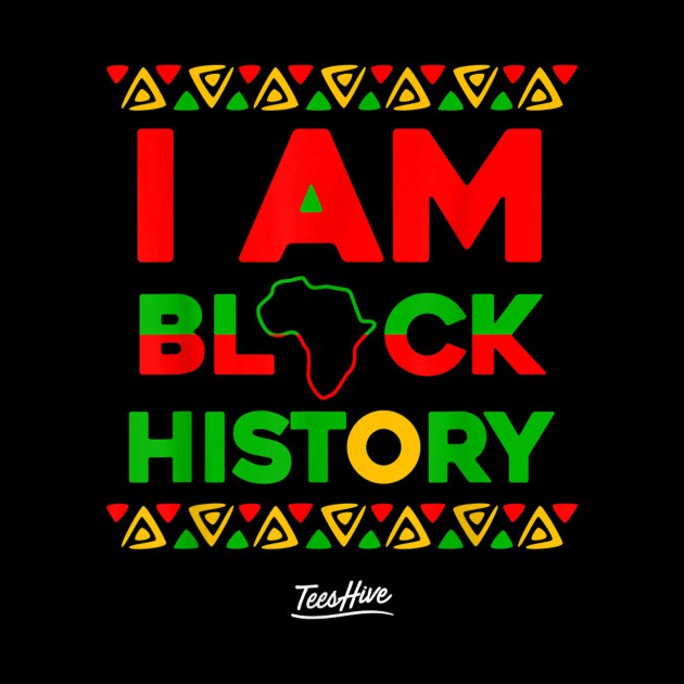 I Am Black History African American Black Pride T Shirt by Tisine