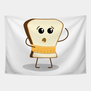 Funny piece of bread Tapestry