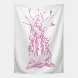 Light Pink Deep Thoughts Tapestry