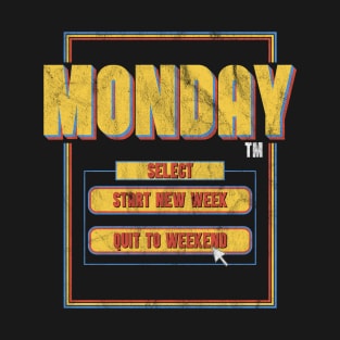 Monday Game Retro Video Gamer T-Shirt