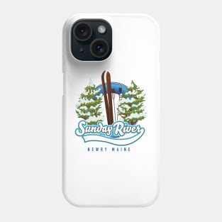 Sunday River Newry Maine ski logo Phone Case