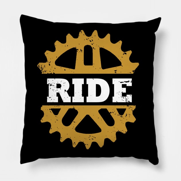 MTB TDF RIDE Pillow by vintagejoa