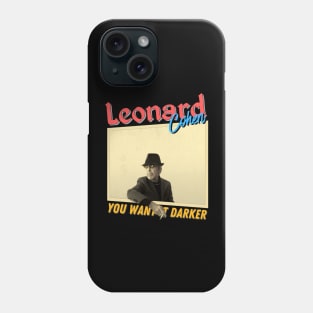 Leonard Cohen Vintage 1934 // You Want It Darker Original Fan Design Artwork Phone Case