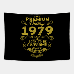 Vintage 1979 Born To Be Awesome Birthday Gift Tapestry