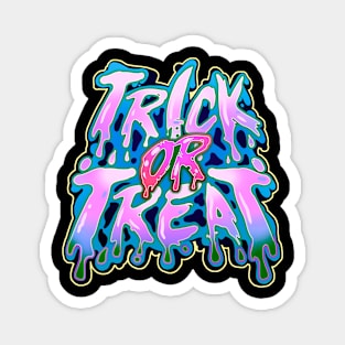 Trick or Treat blue - Halloween Magnet