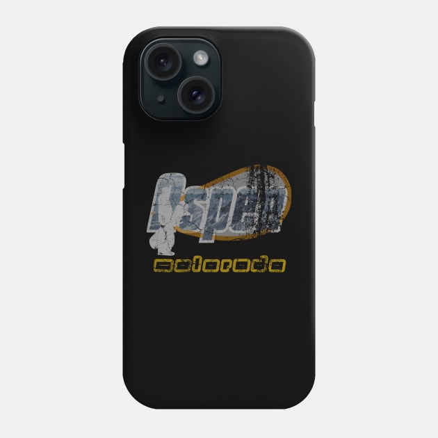 Aspen Colorado heavily distressed design logo Phone Case by SpaceWiz95
