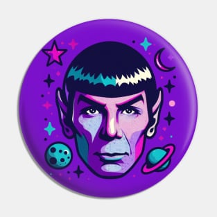 Spock Pop Art Pin