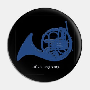 Blue Horn Pin