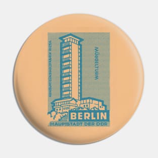 Berlin Haupstadt Vintage Styled Stamp/Matchbook Design Pin