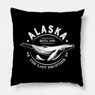 Alaska The Last Frontier Whale Home Cruise Pillow