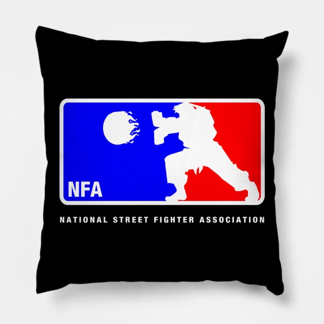 National Street Figher Association Pillow by royalbrosart