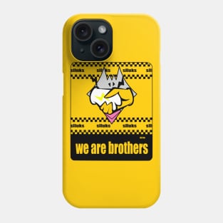 Cartoon chicken logo handshake design Phone Case