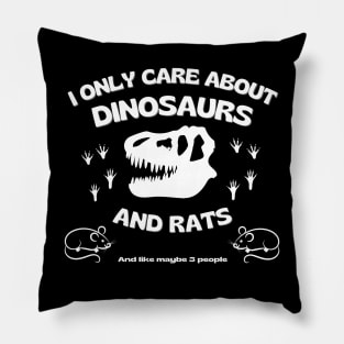 Dinosaurs And Rats, T Rex Skull Pillow