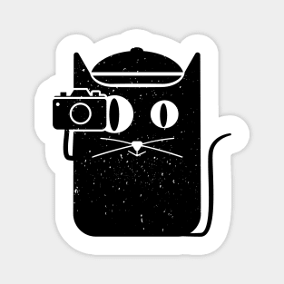 Cat and Camera Magnet