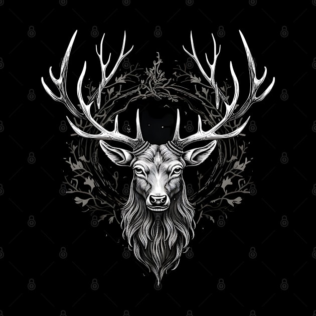 deer head by vaporgraphic