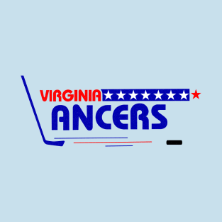 Defunct Virginia Lancers Hockey 1990 T-Shirt