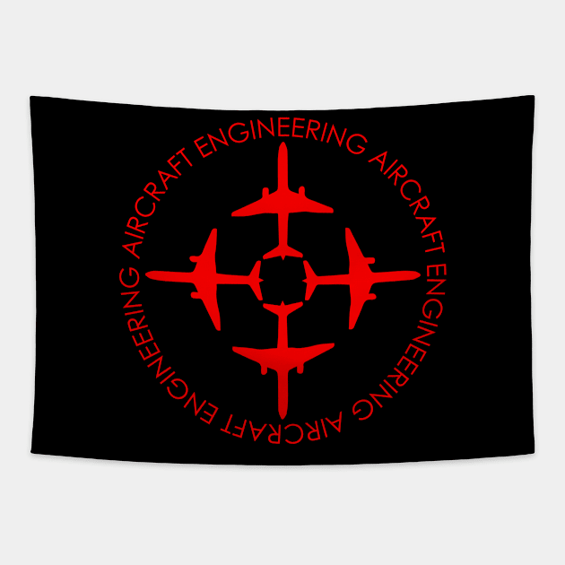 aircraft engineering airplane engineer Tapestry by PrisDesign99