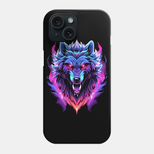 Full Moon Lone Aplha Blue Dire Wolf Phone Case