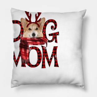 Corgi Mom Christmas Dog Mom Dog Lovers Pillow