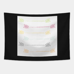 Flower Strip Pattern Tapestry