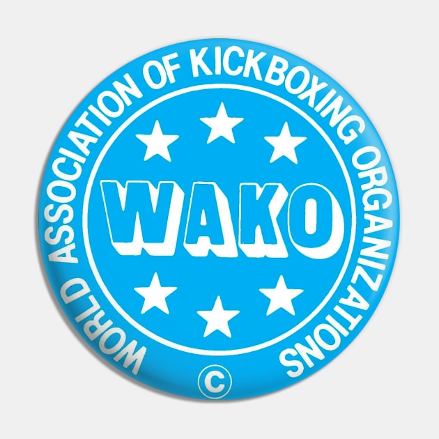 WAKO World Kickboxing Organizations Pin by FightIsRight