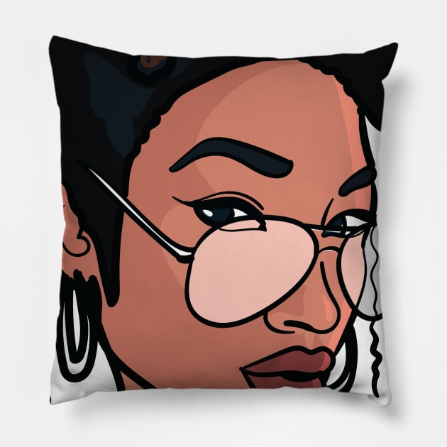 Natural Hair Locs Pillow by NaturallyBlack