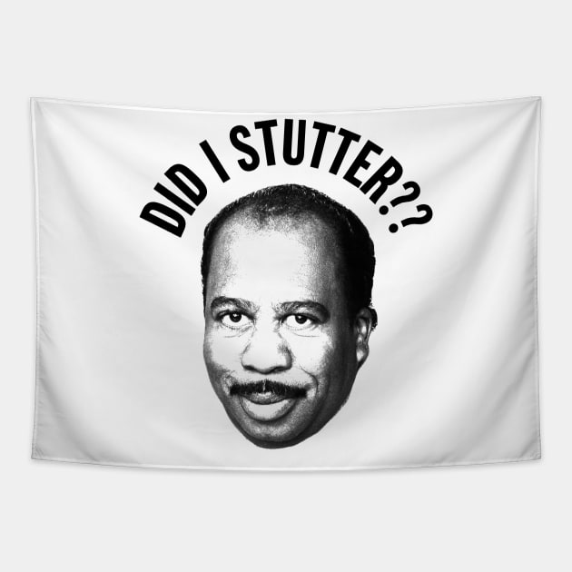 Stanley Hudson Quote Tapestry by fullgrownham