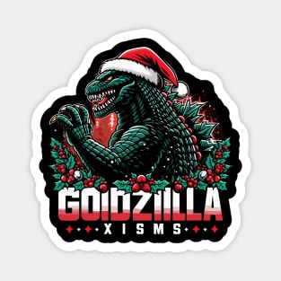 Godzilla - xmas Magnet