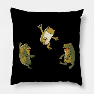 Dancing Frog by Tobe Fonseca Pillow