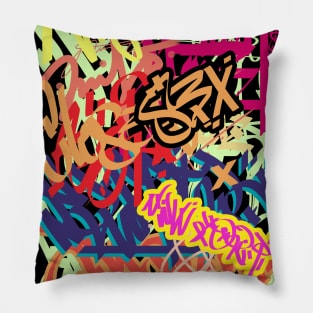 Abstract graffiti Pillow