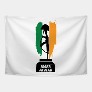 I Love Indian Army Amar Jawan Patriotic Jai Hind T-shirt Tapestry