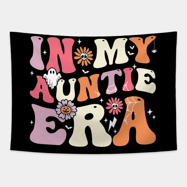 In my Auntie Era Groovy Halloween Aunt Tapestry by Magazine