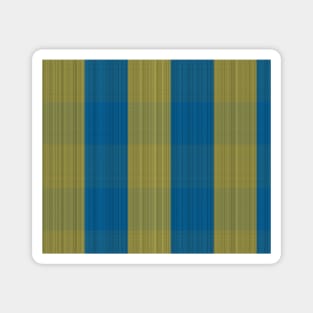 Blue / Yellow / Green "Fabric" lines pattern Magnet